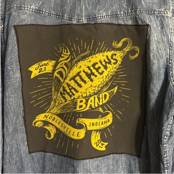 Upcycled One-of-a-Kind Dave Matthews Band Tour Shirt Size: L - Picture 2 of 7